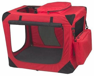Pet Gear Generation Ii Deluxe Portable Soft Crate - Small-red