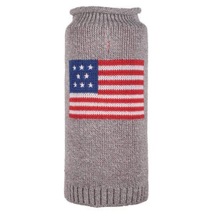 Pet Stop Store Patriotic American Flag Roll Neck Dog Sweater