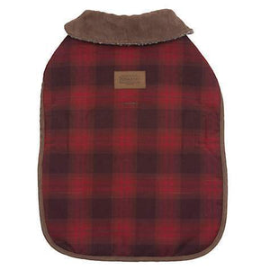 Pet Stop Store Red Ombre Plaid Winter Dog Coat