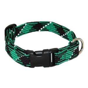 Pet Stop Store small / green Reflective Adjustable Nylon Dog Collars All Colors