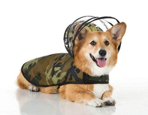 Pet Stop Store Woodland Camouflage Raincoat for Dogs in All Sizes