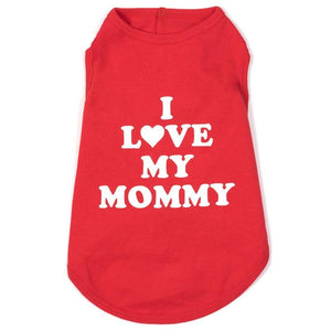 Pet Stop Store xl Fun & Play Red I Love Mommy Tee at Pet Stop Store