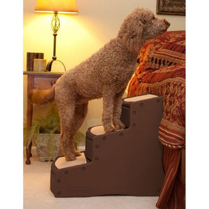 Pet Gear Easy Step Iii Extra Wide Pet Stairs - Chocolate