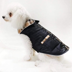 Pet Stop Store 08 black Brown & Black Puffer Dog Coats with Pockets