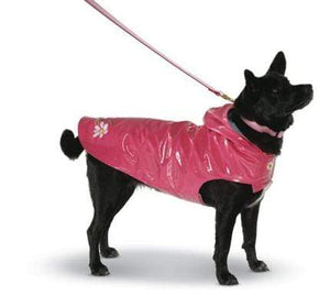 Pet Stop Store 08 Daisy Nantucket Pink Hooded Rain Slicker for Dogs