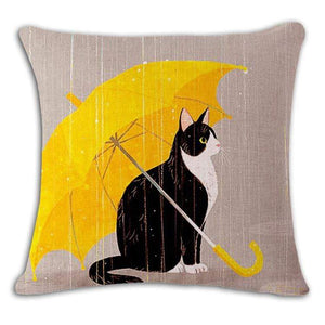 Pet Stop Store 11 / 45x45cm Fun & Playful Decorative Cat Lovers Pillow Covers