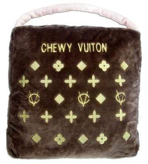 Pet Stop Store 15% OFF Chic Plush Gold & Brown Chewy Vuiton Pet Bed