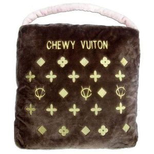 Pet Stop Store 15% OFF Chic Plush Gold & Brown Chewy Vuiton Pet Bed