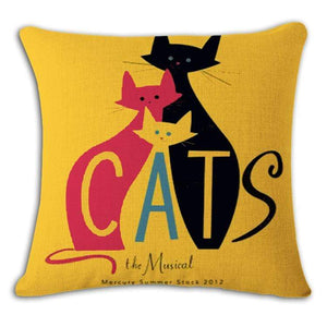Pet Stop Store 2 / 45x45cm Fun & Playful Decorative Cat Lovers Pillow Covers