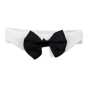 Pet Stop Store Halloween Black & White Satin Bow tie for Dogs