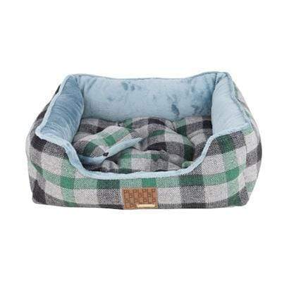 Reversible Checker Patterned Sawyer House Dog Bed