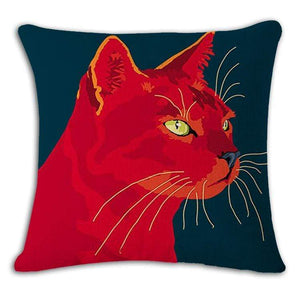 Pet Stop Store 5 / 45x45cm Fun & Playful Decorative Cat Lovers Pillow Covers