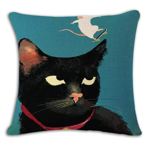 Pet Stop Store 9 / 45x45cm Fun & Playful Decorative Cat Lovers Pillow Covers