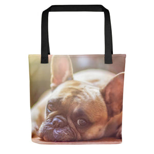 Pet Stop Store Black French Bull Dog Tote Bag
