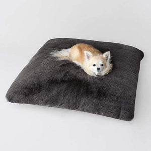 Pet Stop Store black Serenity Faux Fur Dog Bed