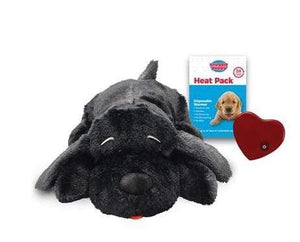 Pet Stop Store Black Snuggle Puppy Smart Pet with Heartbeat for Dogs