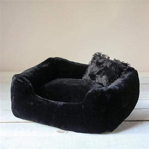 Pet Stop Store Black The Divine Dog Bed in Colors Black, Gray & White