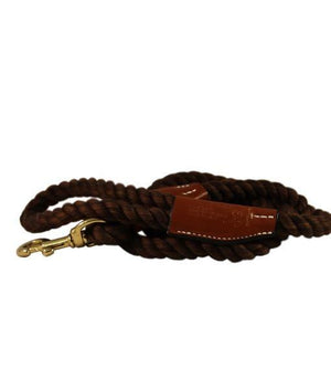 Pet Stop Store brown Cotton Rope Dog Leashes with Snap-End - All Colors