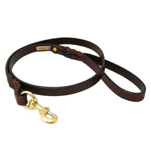 Strong & Modern Braided Leather Dog Leash