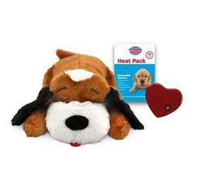 Pet Stop Store Brown & White Snuggle Puppy Smart Pet with Heartbeat for Dogs