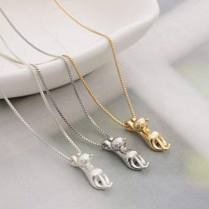 Pet Stop Store Charming Metal Cat Link Chain Necklace