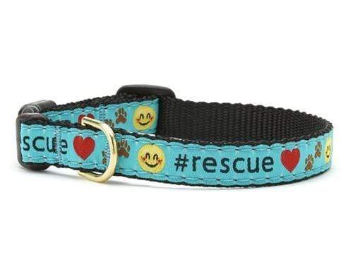 Adorable Blue with Hearts #Rescue Cat Collar