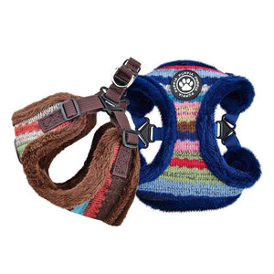 Pet Stop Store Crayon Dog Harness in Colors Navy & Brown