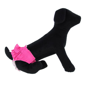 Pet Stop Store Cute & Fancy Solid Hot Pink Puppy Panties for Dogs