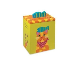 Pet Stop Store Cute & Colorful Hand Painted Collection Orange Yellow Cat Treat Box at Pet Stop Store