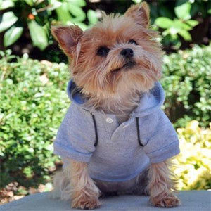 Pet Stop Store Cute Sporty Gray Dog Hoodie