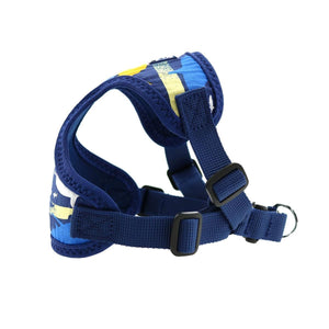Pet Stop Store Cute Wrap & Snap Island Sharks Dog Harness with Mesh Lining