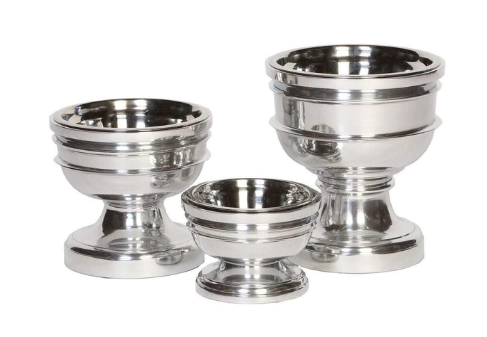 Elegant & Contemporary Aluminum Chalice Dog Feeders/Bowls