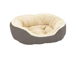 Pet Stop Store Ethical Pet Carved Plush 21" Gray Dog Bed