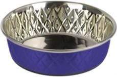 Pet Stop Store Extra Small 8oz Blue Embossed Dog Bowls All Sizes