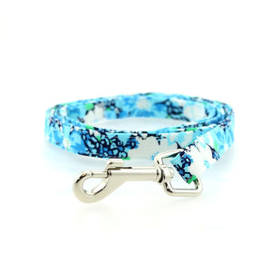 Pet Stop Store Fun & Cute Ukelele Blue Hibiscus Cool Mesh Dog Harness w/Leash & D-Ring