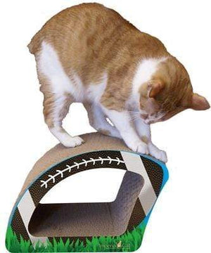 Pet Stop Store Fun Football Shaped (2-in-1) Scratcher for Cats