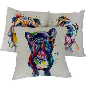 Pet Stop Store Fun & Playful Dog Printed Pillow Covers for Home or Office