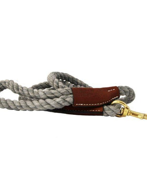 Pet Stop Store gray Cotton Rope Dog Leashes with Snap-End - All Colors