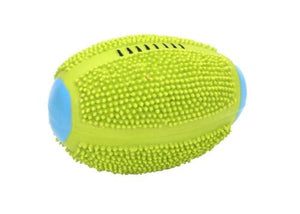 Pet Stop Store Green Coastal Rascals 4in Fluorescent Latex Toy Football