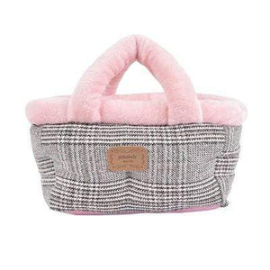 Pet Stop Store Indian Pink Plush Fun DaVinci Dog Basket Bed