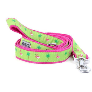 Pet Stop Store Leash Fun & Playful Flamingos Dog Collar & Leash