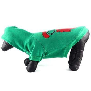 Pet Stop Store LED Green & Red Cool Santa Claus Shades Dog Hoodie