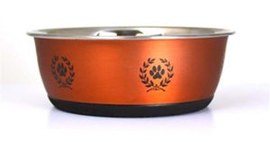 Pet Stop Store Modern Metal Dog & Cat Bowls (Gold, Silver or Copper)