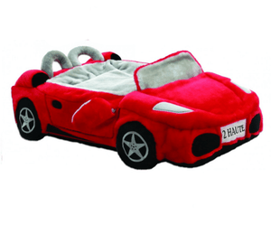 Pet Stop Store Plush Red Sports Car Dog Bed