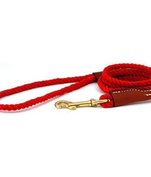 Pet Stop Store red Cotton Rope Dog Leashes with Snap-End - All Colors