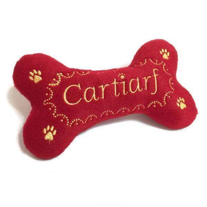 Pet Stop Store Red Designer Cartiarf Toy Dog Bone