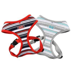 Pet Stop Store Red & Gray Striped Oceane Dog Harnesses All Sizes at Pet Stop Store