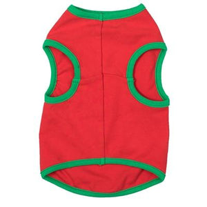 Pet Stop Store Fun & Playful Red & Green Is Too Late To Be Good Santa Dog Tees