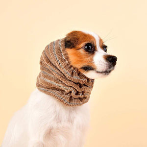 Pet Stop Store s beige Elicia Snood Ear & Neck Dog Scarf