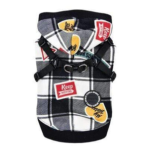 Pet Stop Store s black Playful Red & Black Hooded Dog Harnesses for Dogs All Sizes